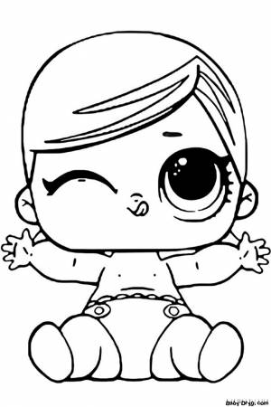 Раскраска Малышка Суперкуколка