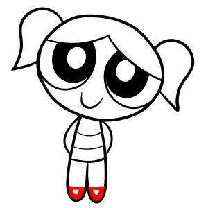 Как нарисовать Пузырек из мультфильма Суперкрошки