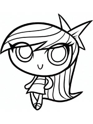 Раскраска Девочка из Суперкрошек