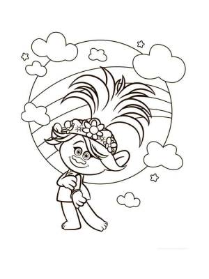 Раскраски Тролли Мировой тур