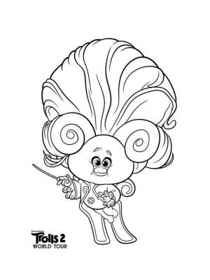 Раскраски Тролли Мировой тур