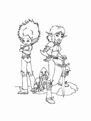 Раскраски Артур и минипуты