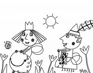 Раскраски Принцесса холли