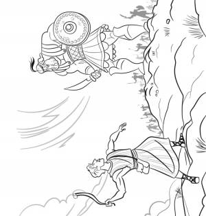 Артур и давид раскраска