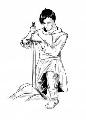 Артур и давид раскраска