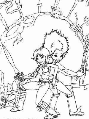 Раскраски Артур и минипуты