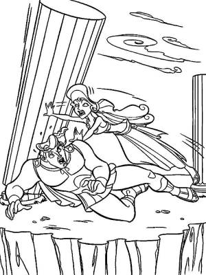 Раскраски Раскраска Мультфильм геркулес геркулес