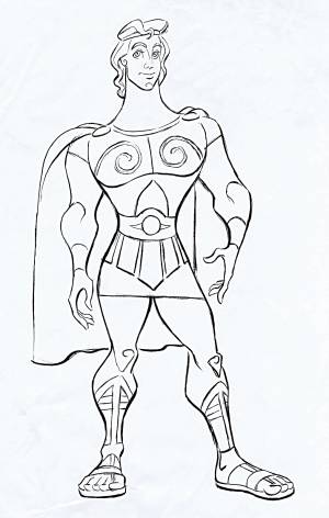 Силач раскраска для детей