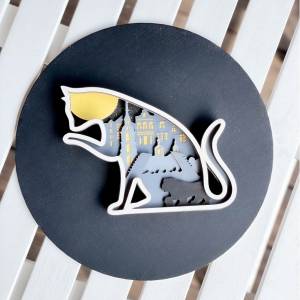 Набор для росписи;деревянная раскраска;Многослойная раскраска Кит