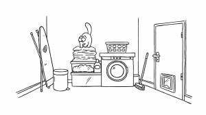 Раскраски Раскраска Мультфильм кот саймона кот саймона