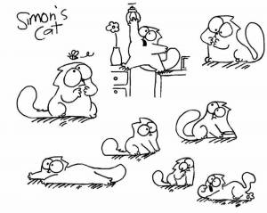 Раскраски Кот саймон