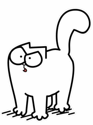 Рисунки для срисовки кот Саймон