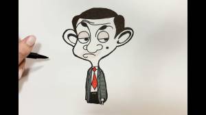 Мистер Бин как нарисовать?