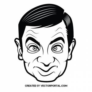 Векторное изображение Мистер Бин Royalty Free Stock SVG Vector and Clip Art