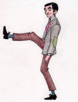 Иллюстрация Мистер Бин в стиле классика