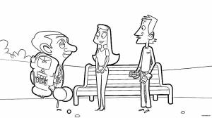 Мистер бин раскраска