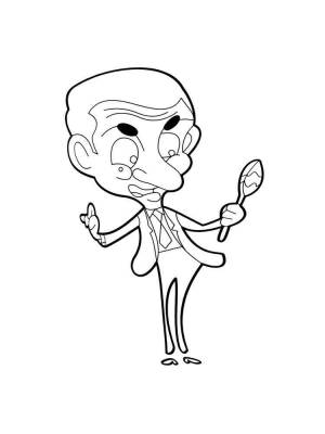 Раскраски Мистер Бин