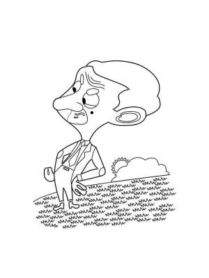 Раскраски Мистер Бин