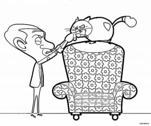 Раскраски Мистер бин