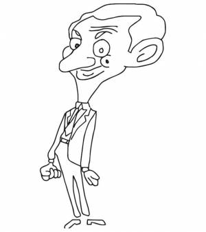 10 Funny Mr Bean Coloring Pages For Your Toddler