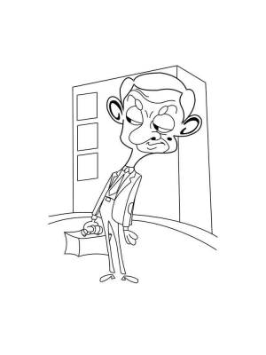 Раскраски Мистер Бин