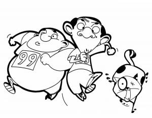 Раскраски Мистер бин