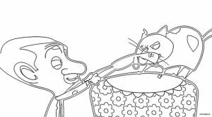 Раскраски Мистер Бин