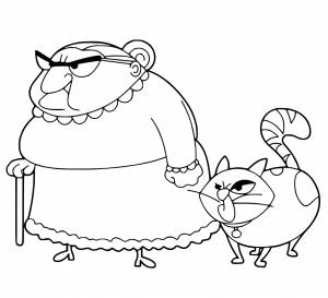 Раскраска Мистер Бин из мультфильма