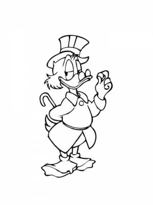 Раскраски Утиные истории   в формате