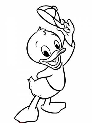 Раскраска Утиные истории  листе