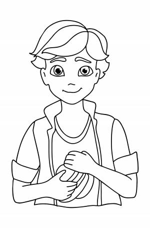 Раскраска Адриан Супер-кот ♥ Онлайн и !