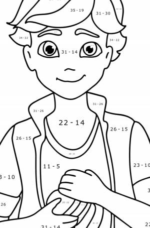 Раскраска Адриан Супер-кот ♥ Онлайн и !