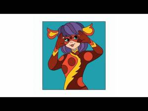 Раскраски Ледибаг и Суперкот Миракулус