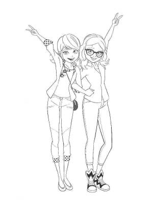 Раскраски Леди Баг и Супер кот