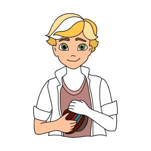 Раскраска Адриан Супер-кот Онлайн и !