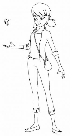 Маринет раскраска