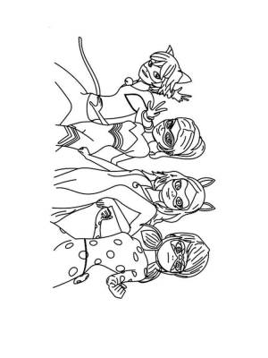 Раскраски Леди Баг и Супер кот