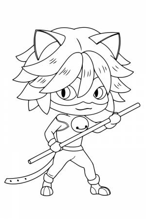 Раскраска Малыш Супер-Кот