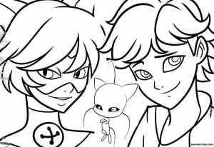 Раскраски Леди Баг и Супер Кот