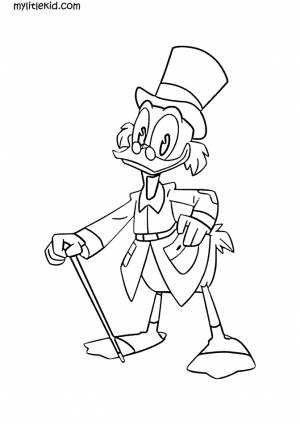 Раскраски Утиные истории