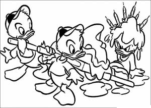 Раскраска Утиные Истории