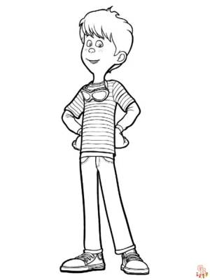 Бесплатные и легкие раскраски Лоракс для детей