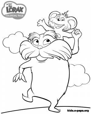 Раскраски для детей Лоракс и Пип