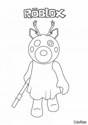 Раскраски Роблокс пигги