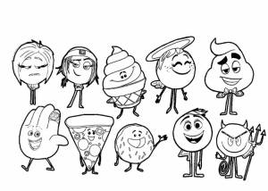 Раскраски эмоджи