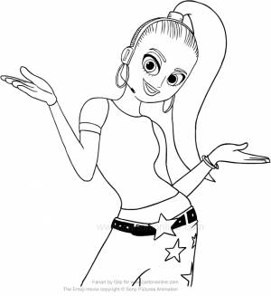 Раскраска Akiko Glitter