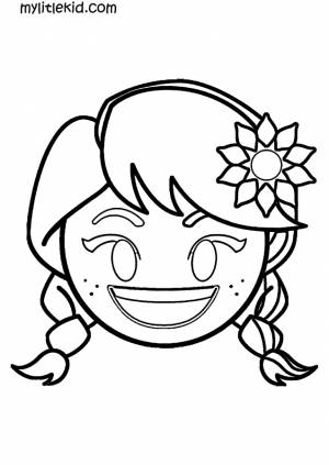 Раскраски Стикеры, Смайлы, Эмодзи