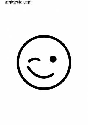 Раскраски Стикеры, Смайлы, Эмодзи