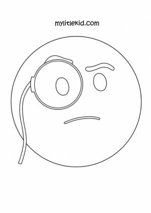 Раскраски Стикеры, Смайлы, Эмодзи