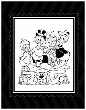 раскраска «Утиные истории